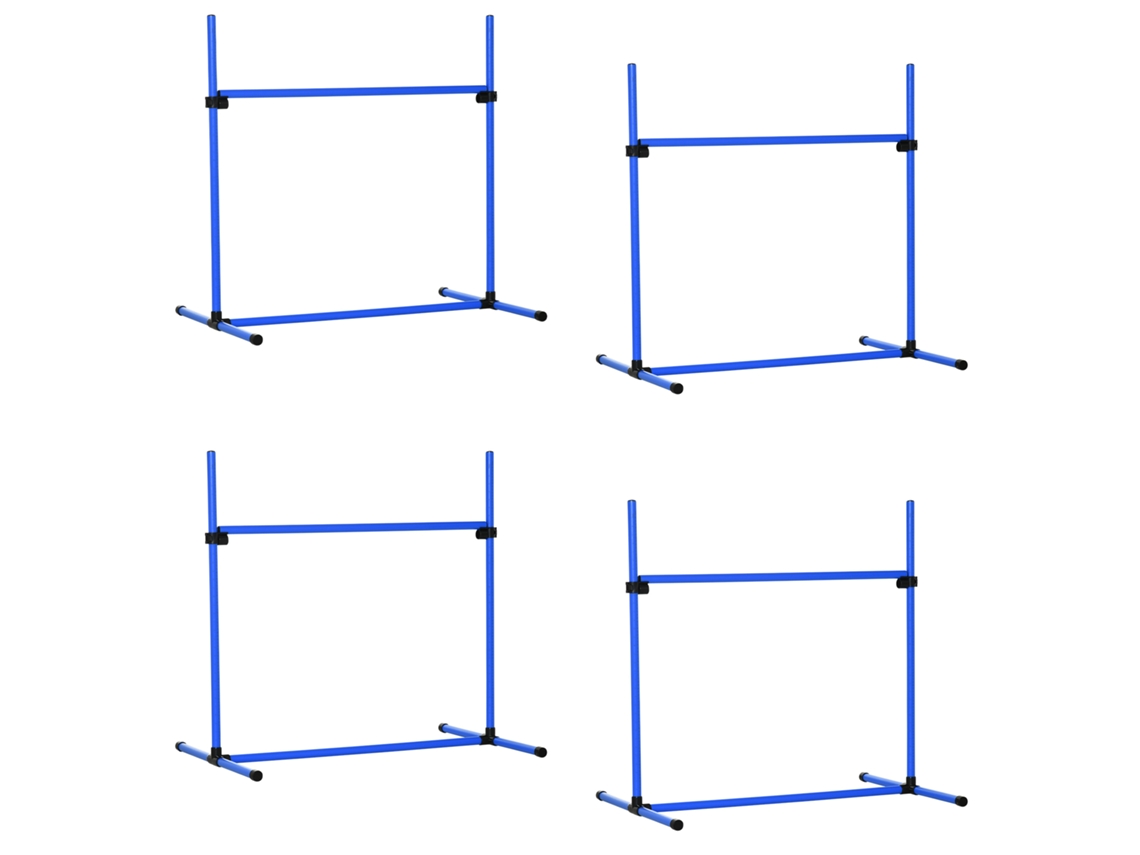 Conjunto Agilidade 4 Peças Ajustável Plástico Azul 99x65x94cm