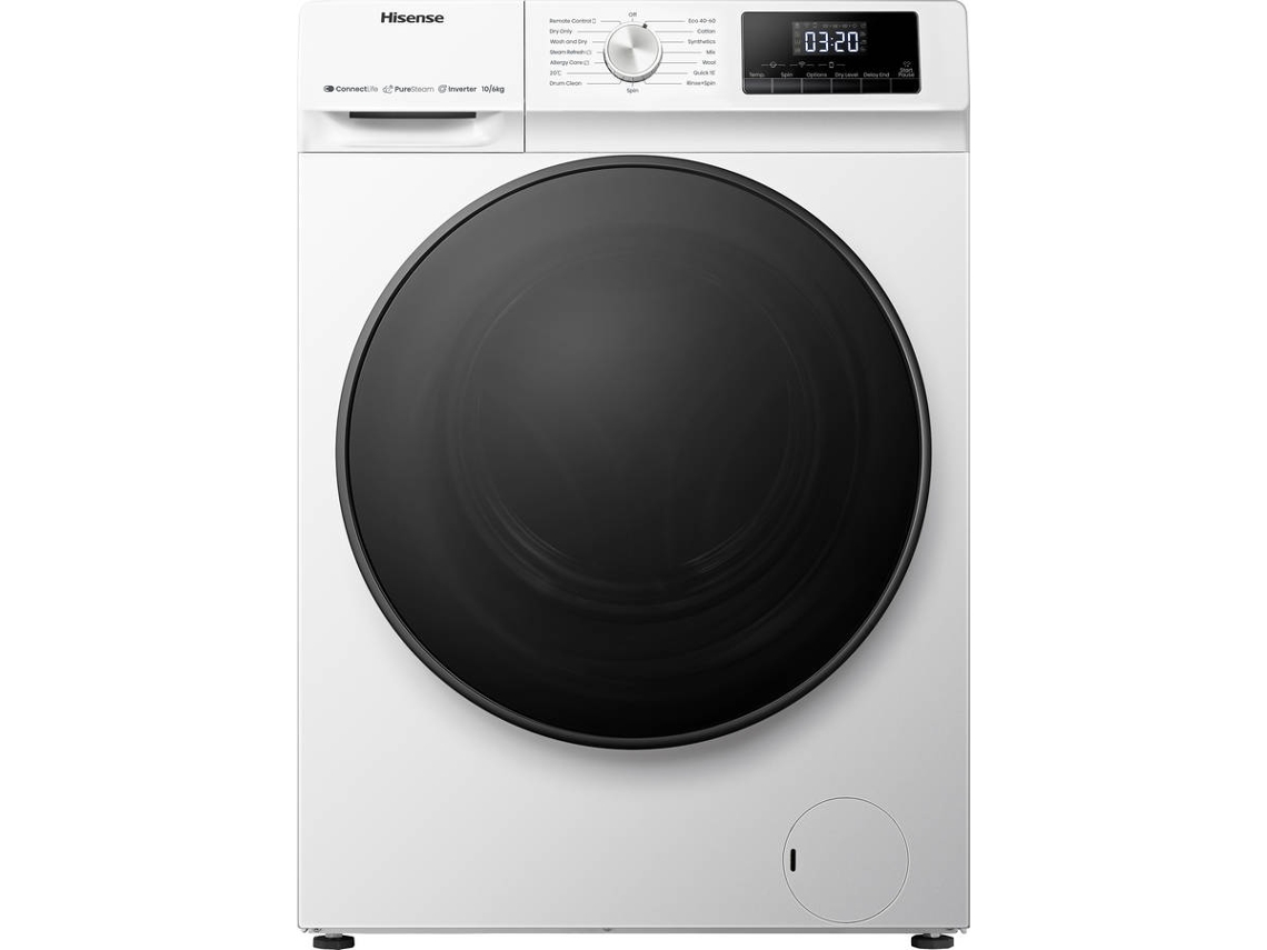 Máquina de Lavar e Secar Roupa HISENSE WDQA1014EVJMW (6/10 kg - 1400 rpm - Branco)