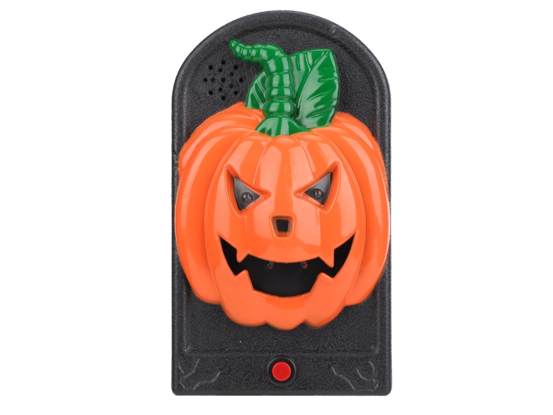 Primerox campainha Assustadora de Halloween com Luz e Som Decorativa Casa Mal assombrada Bar Pumpkin Shape
