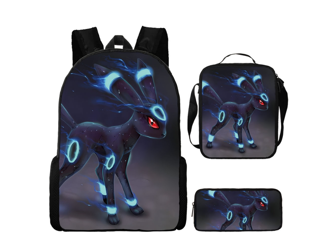 Conjunto De Mochila Infantil De Três Peças Com Estampa De Fada: Mochila + Mochila De Viagem Diagonal + Estojo, Modelo 18
