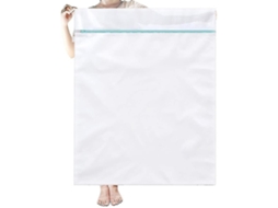 Saco de Lavanderia XXL para Máquina de Lavar Roupa, 90 X 110 Cm, Reutilizável, com Rede de Malha Fina BRILVIBERA