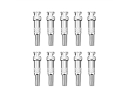 Aetheria 10 Conectores Macho Bnc com Mola para Cabo Coaxial Rg59 Câmera Cctv Screw Type