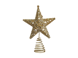 Laxiscreed Estrela De Natal Dourada Tridimensional E Oca Para Decoração De Árvore Natalícia