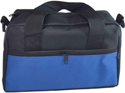 Bolsa extra grande para ferramentas com zíper e diversos compartimentos para carros, peças de metal e materiais de artesanato.