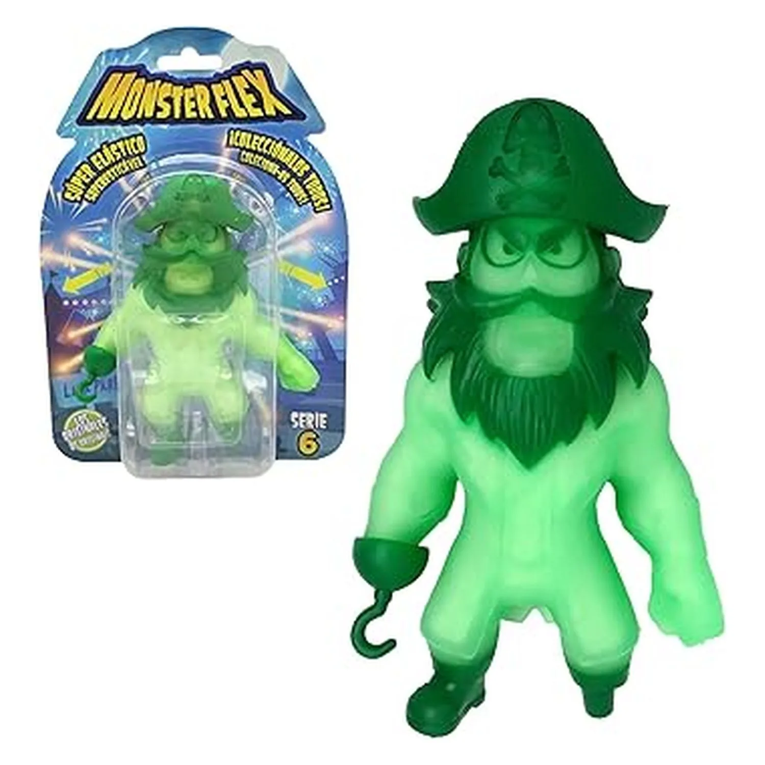 Bizak Monsterflex Phantom Pirata Figura Elástica 25 cm, Monstros 64390004 Phantom Pir Bizakp25