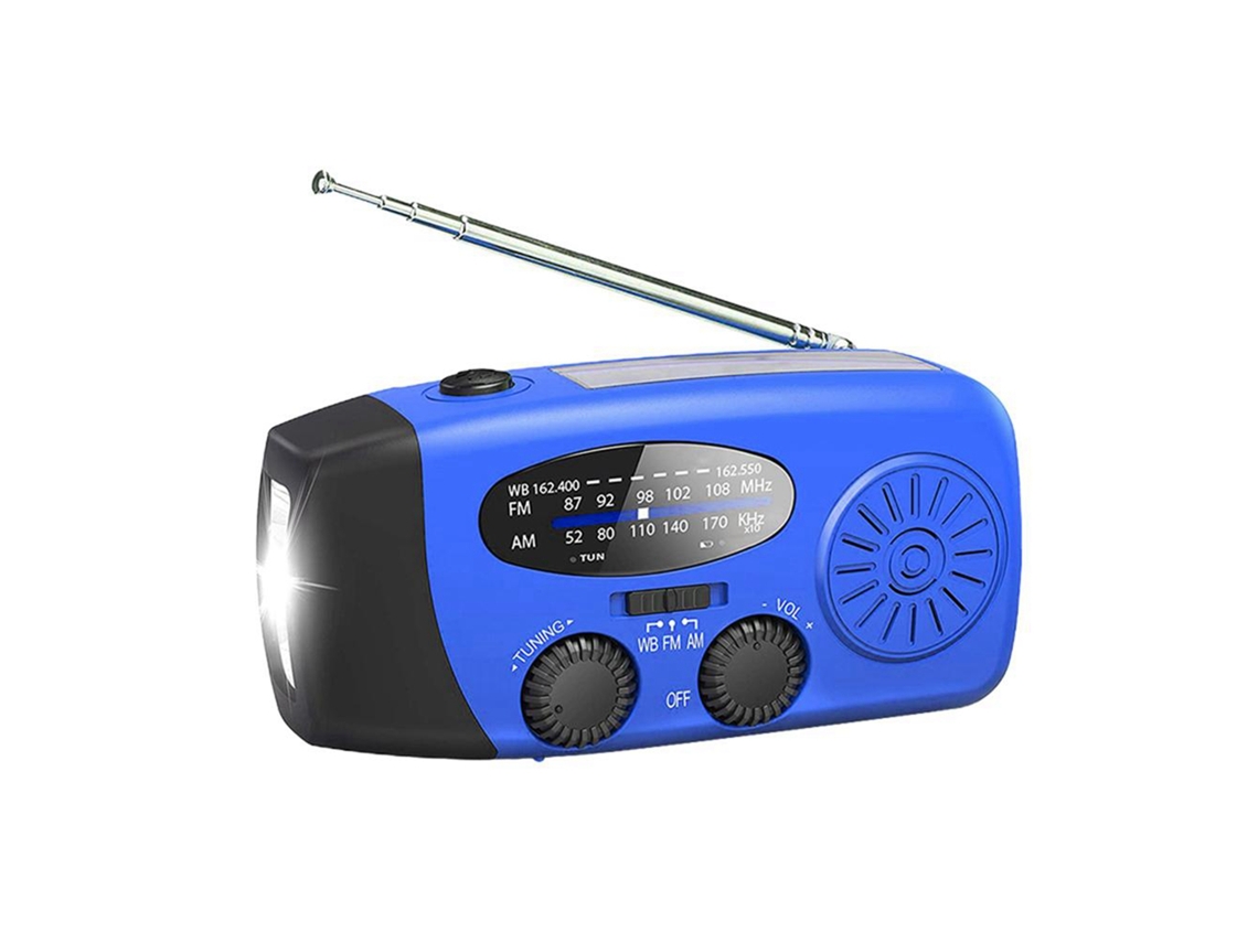 Rádio de Emergência EOOCOO (energia Solar, Energia de Manivela)