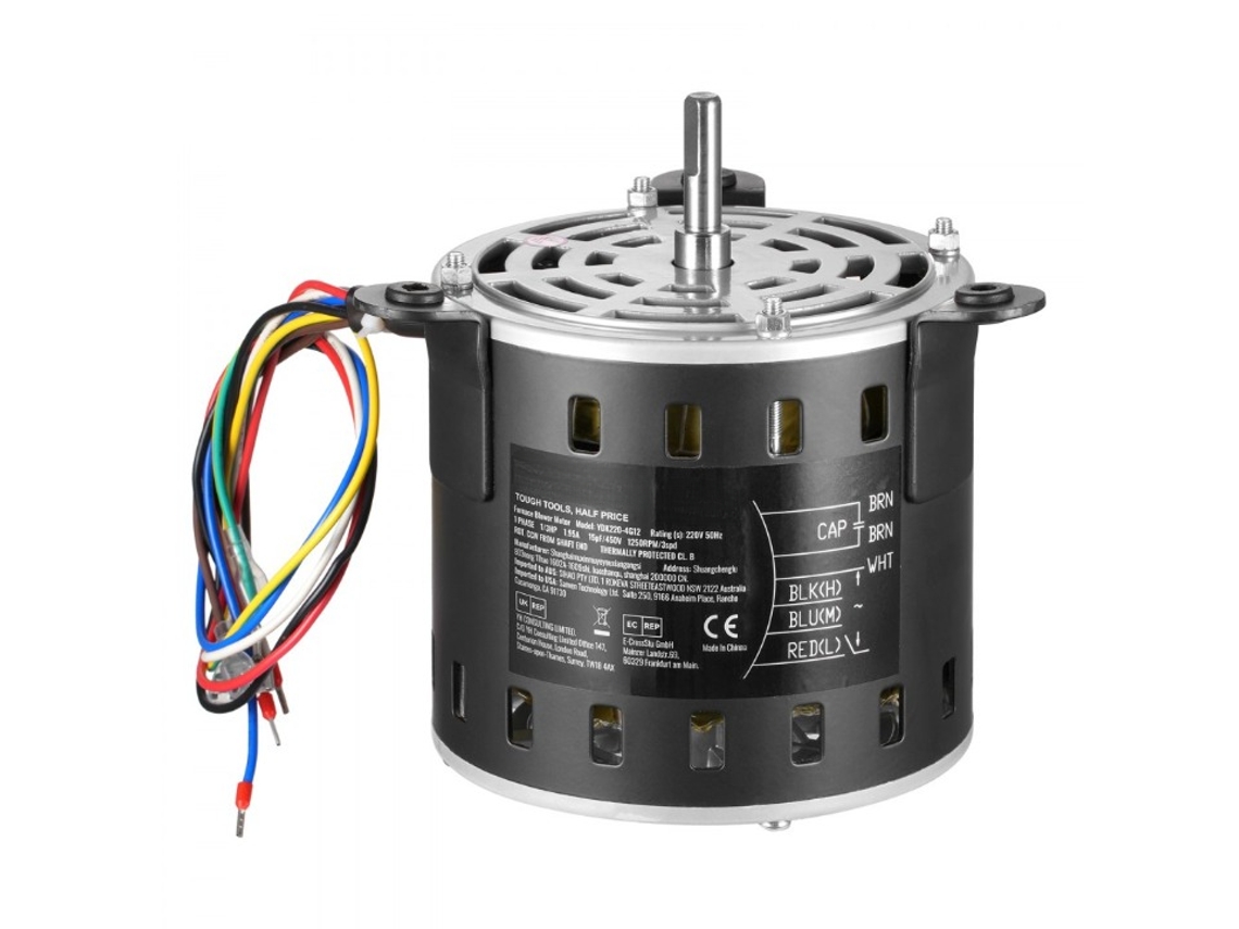 Motor de Soprador 1/3cv com Eixo de 10mm e Condensador P/ Sistemas de Ar TEKMAQUINAS
