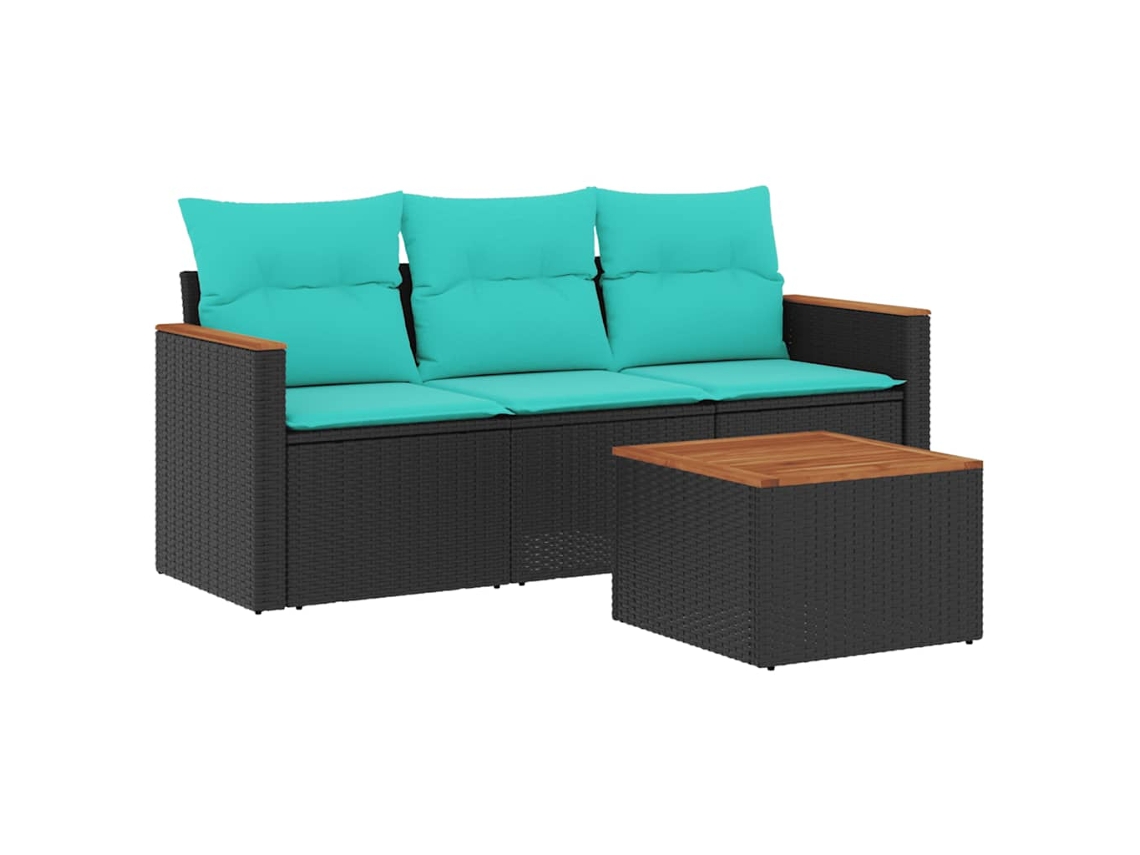 Guarda sol de Jardim Cantilever Luzes Led 350 Cm Azul ciano MAISON EXCLUSIVE