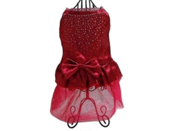 Vestido Tutu Gaze Para Filhote E Gato Princesa Com Prendedores