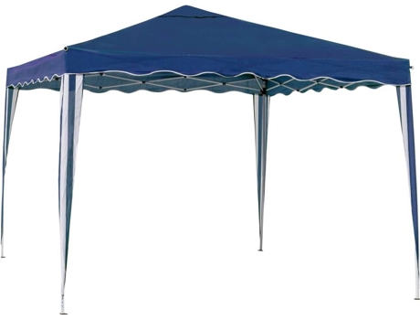 Pérgola  Ventilação Superior (Azul - 300x300x250 cm - Aço)