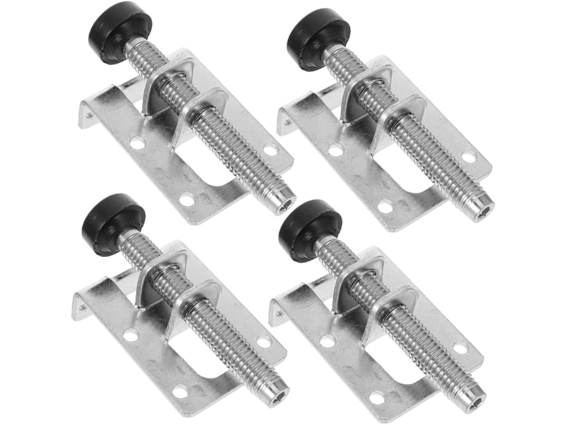 Tofficu Conjunto De 4 Pés Niveladores Ajustáveis E Resistentes Para Móveis, Mesas, Armários, Guarda Roupas E Pisos