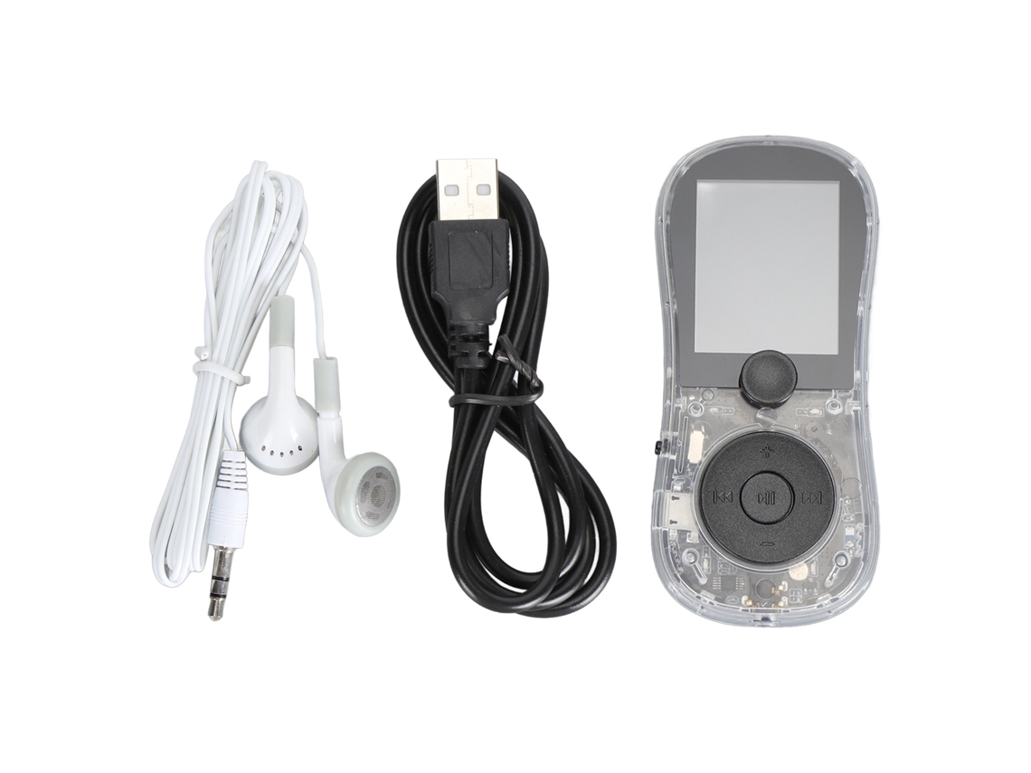 Aetheria reprodutor Mp3 Mp4 Bluetooth 4.2 com Tela Colorida 1.77in Alto falante Portátil