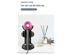 Suporte Para Secador De Cabelo, Vertical, Antirriscos, Para Banheiro, Cinza Ly Ebike