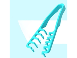 Pente de Modelagem com Dentes Largos e Macios, Pente de Modelagem com Textura Macia, Pente para Franja MDUG (verde, 1 Unidade)