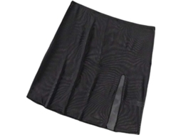 Saída de Praia Curta Feminina com Fenda Lateral Transparente SFUSHOS