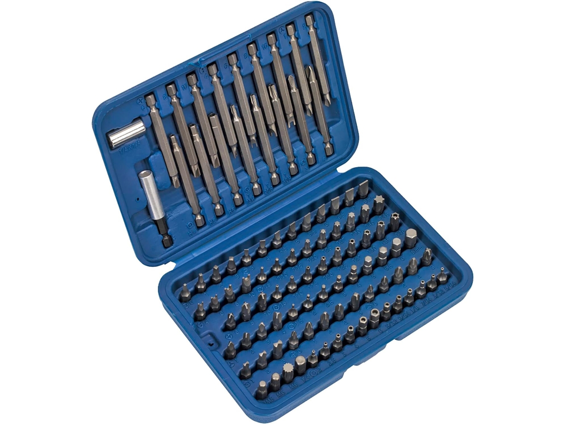 Conjunto De Bits Para Ferramentas Elétricas/segurança Ak2099, 99 Peças, Longos E Curtos.