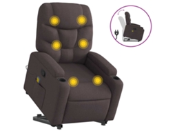 Stand Up Massage Recliner Chair, Stand Up Massage Recliner Chairs Vidaxl Marrom Tecido