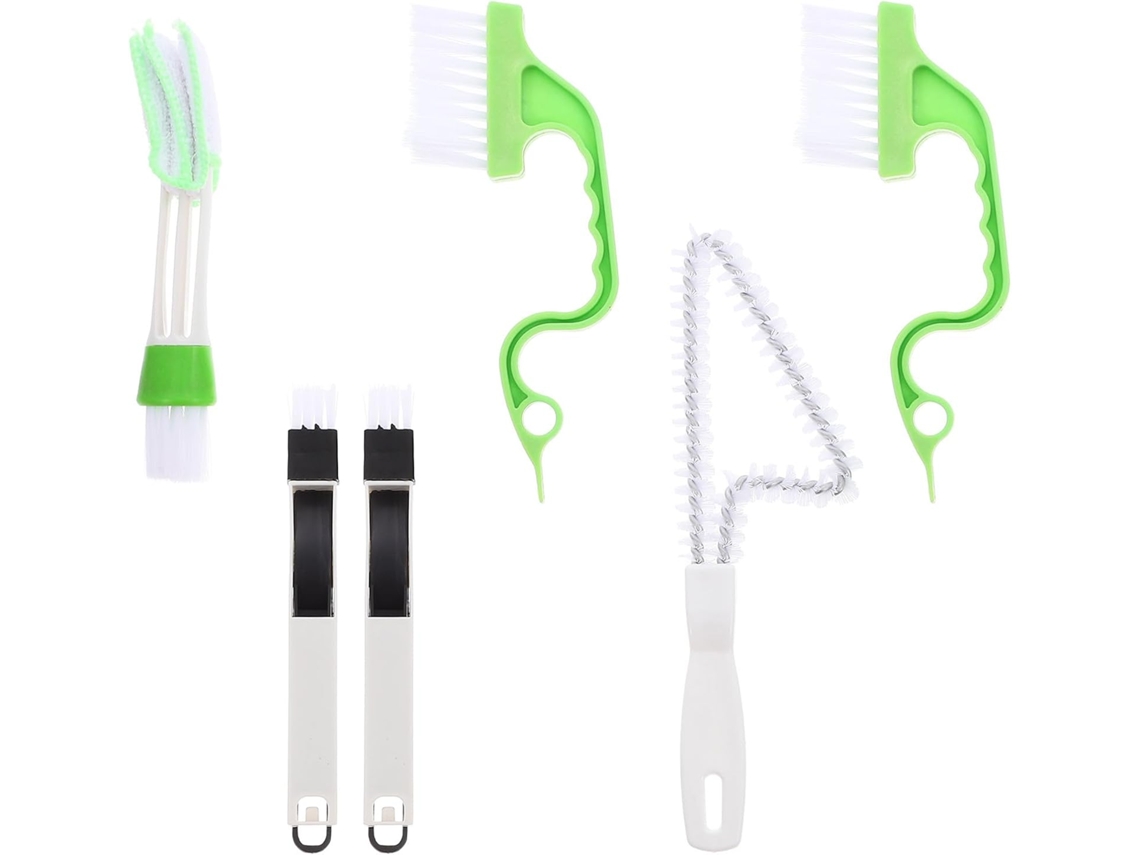 Conjunto De 1 Escova Para Limpeza Trilhos Portas Correr E Persianas, Espanador Multiuso Com Cabo Ergonômico Para Janelas