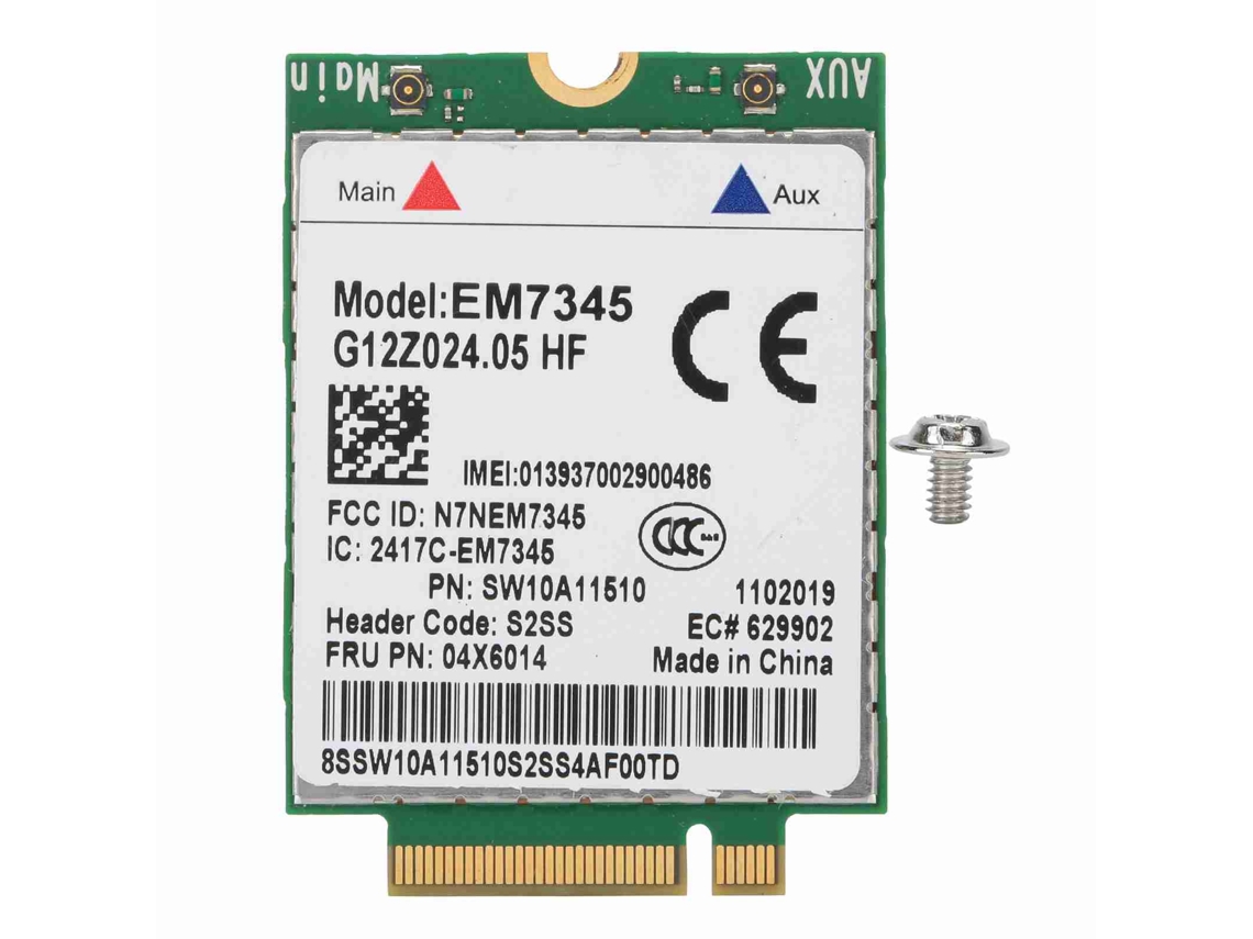 Cartão De Rede Sem Fio (lte 4g, Compatível Com Lenovo)