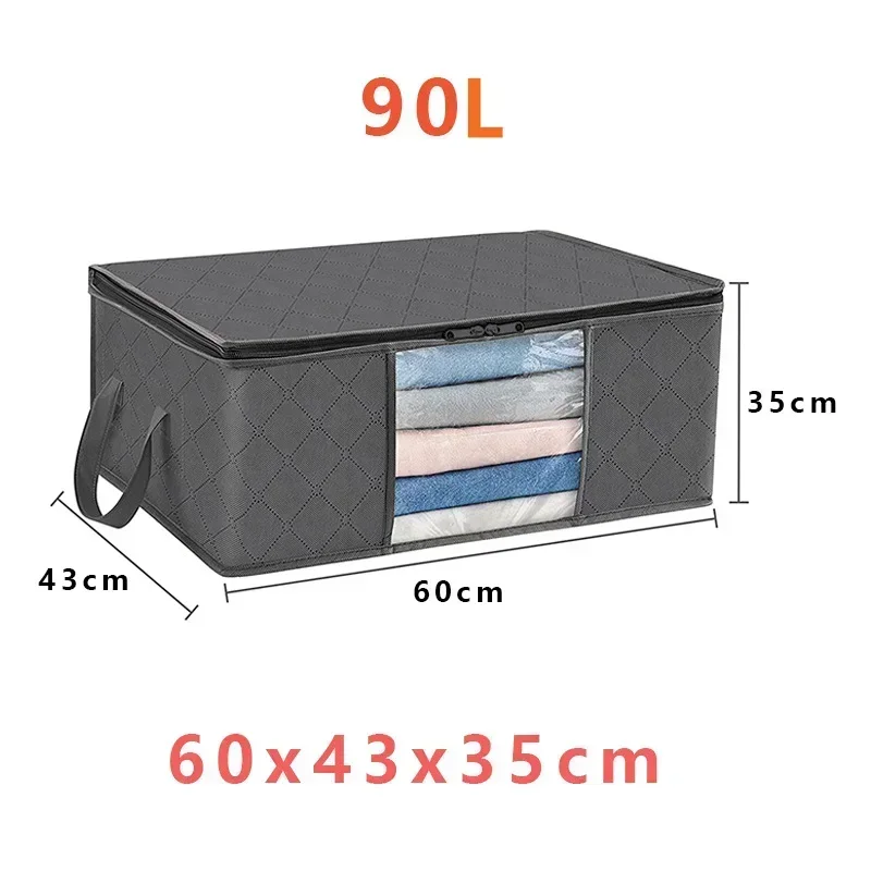 1/3 Unidades De Saco Organizador De Roupas De Grande Capacidade, Dobrável, Em Feltro, Para Organizar Roupas No Quarto E Guarda-roupa