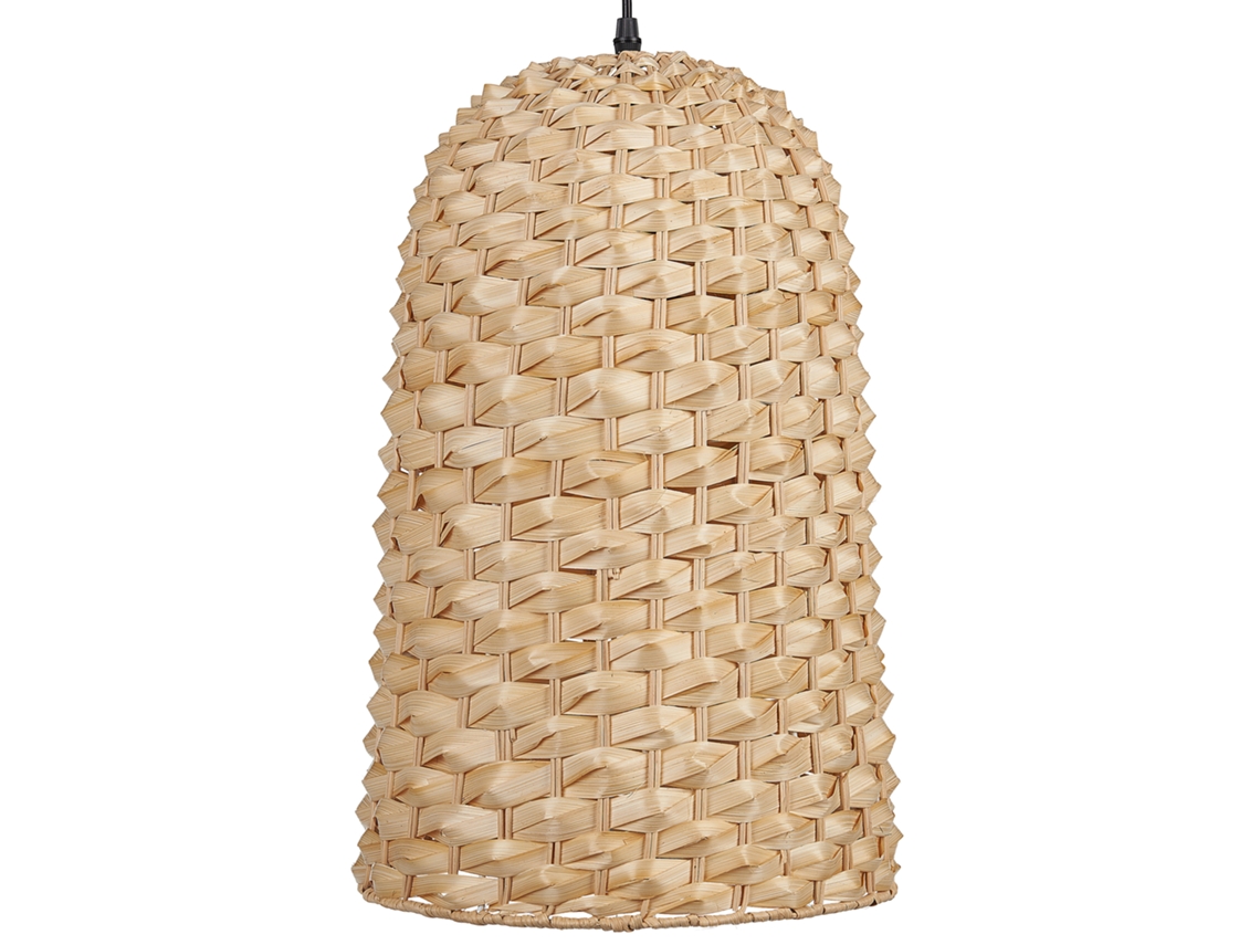 Lámpara Colgante Beliani Kerio De Bambú Marrón 29x29x129