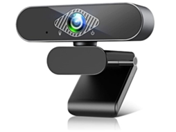 Webcam Usb 1080p Com Microfone Para Pc, Mac E Laptops. Plug And Play. (preta).