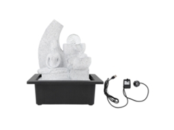 Fontana De Mesa Usb Zen Com Luzes Led E Bola De Cristal
