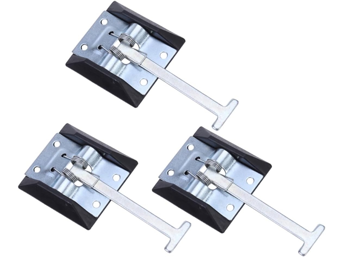 Conjunto De 3 Travas Para Portas De Trailers E Caravanas.