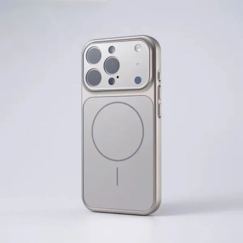Capa Fosca Para Iphone 13 Pro (cinza), Compatível Com Carregamento Sem Fio Magnético.
