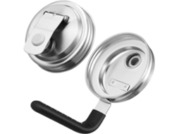 Conjunto De 2 Tampas De Aço Inoxidável Mason Gay Para Potes De Boca Regular, Ideais Para Conservas E Armazenamento. Vedação Hermética. Gokoco