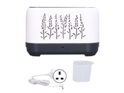 Umidificador silencioso de alta frequência branco de 200 ml com luz noturna e difusor de aromas 100-240 V