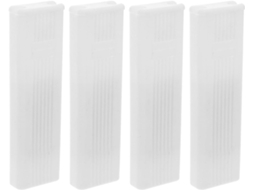 Conjunto De 4 Puxadores Plástico Branco Para Persianas E Cortinas