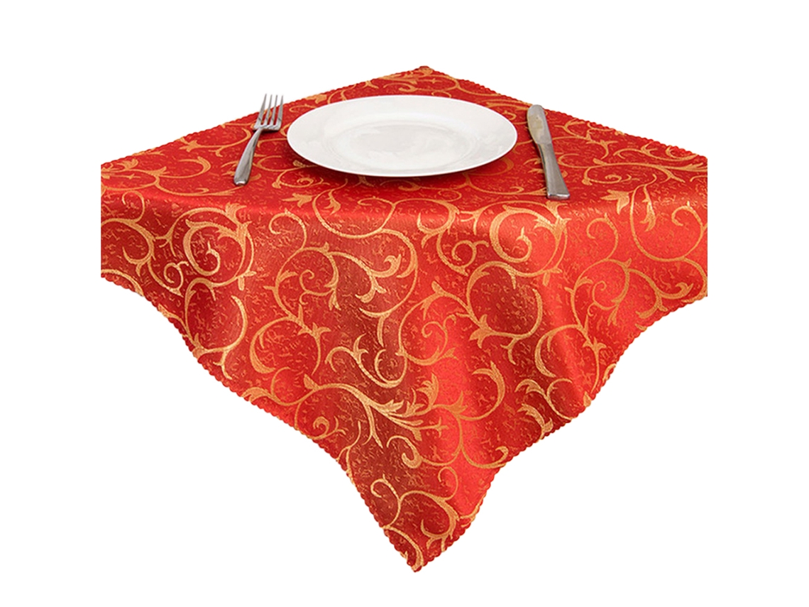 Guardanapos de Mesa de Jantar de Pano 48*48 Cm Poliéster Conjunto de 10 Acessórios de Mesa Laváveis/Natal/Restaurante/Casamento/Diário Vermelho