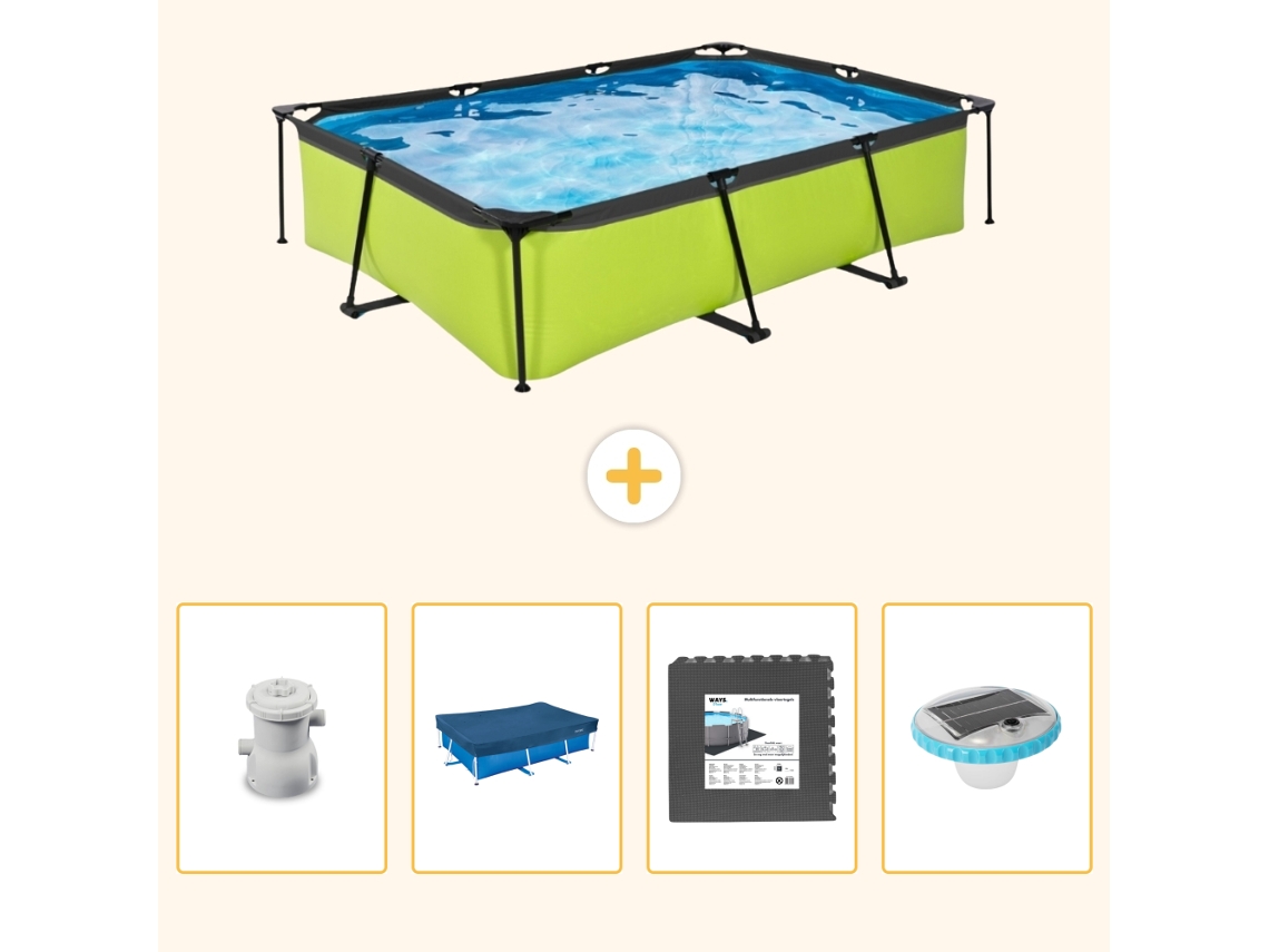 Exit-toys Piscina Exit Retangular - 300x200x65 Cm - 5-peças S260