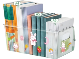 Expositor de Livros em Acrílico Transparente Caixa Organizadora para Estudantes SFUSHOS