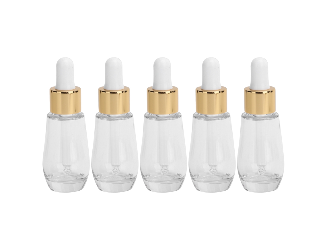 5pcs Frascos Vacíos De Óleo Essencial Portáteis Recarregáveis Petg Ferramentas De Maquiagem