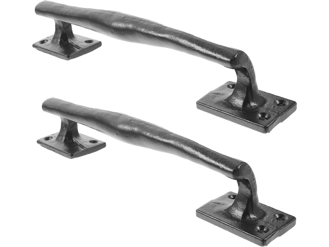 Puxador Levemolo Para Porta De Correr Estilo Celeiro, 2 Peças, 24, 5cm 9, 65 Polegadas, Ferro, Estilo Rústico, Para