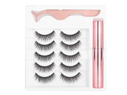 Conjunto De Pincelhas Falsas Magnéticas Eyeliner Líquido Magnético Ferramenta De Maquiagem (051)