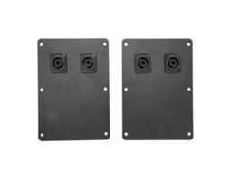 Aetheria 2pcs Placa de Tomada de Alto falante com 2 Conexões Speakon para Cabines 6 18 Polegadas Acessório de Áudio