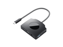 Hub De Saída De Vídeo E Divisor Usb C, Conversor De Porta Hdtv Para Computador Desktop E Laptop Brilvibera