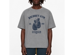 Rockinstone Rocky Movie Hang Low Heather Graphite Adult T-shirt Size:m