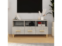 Vidaxl Móvel P/ Tv 102x36x50 Cm Madeira Processada Cinzento Cimento