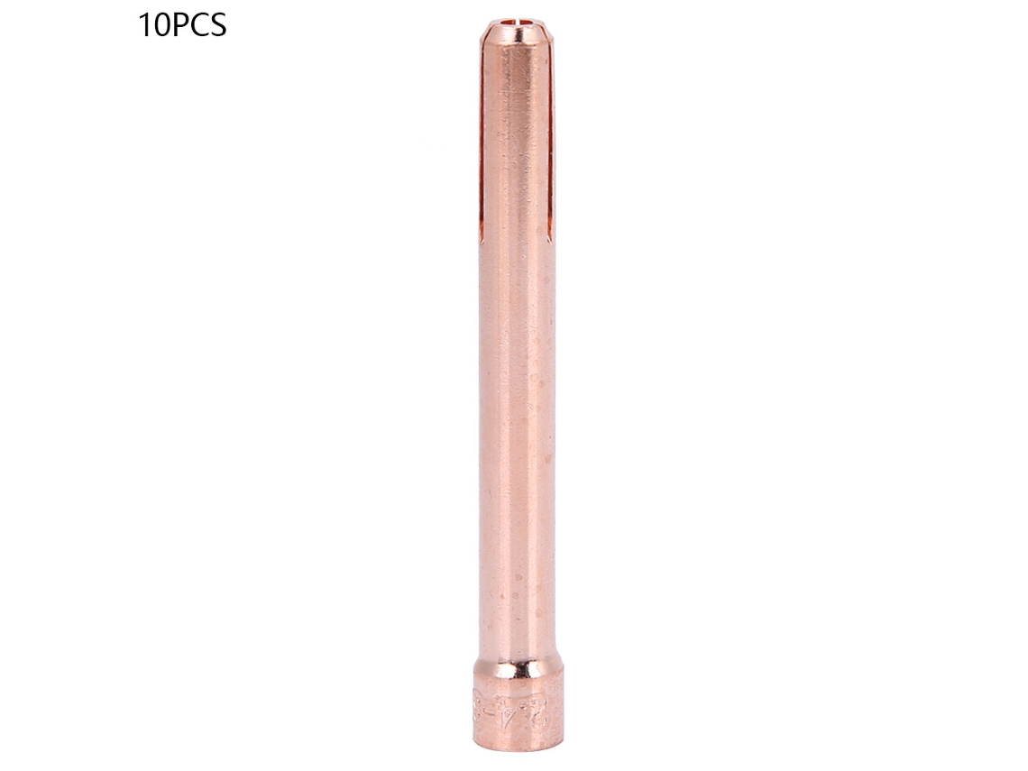 10 Peças/conjunto Corpo De Cone De Cobre 10n22-10n25 Para Soplete Tig Consumíveis De Soldadura (10n24)