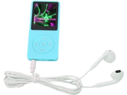 Reprodutor de MP3/MP4 de 8 GB, tela de 1,8 polegadas, portátil, ideal para esportes, design de alta fidelidade (azul)