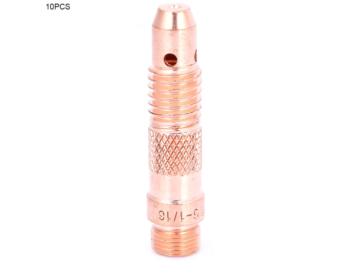 10 Peças/conjunto Corpo De Cone De Cobre 10n28-32 Para Torcha Tig Consumíveis De Soldadura Argônio (10n31)