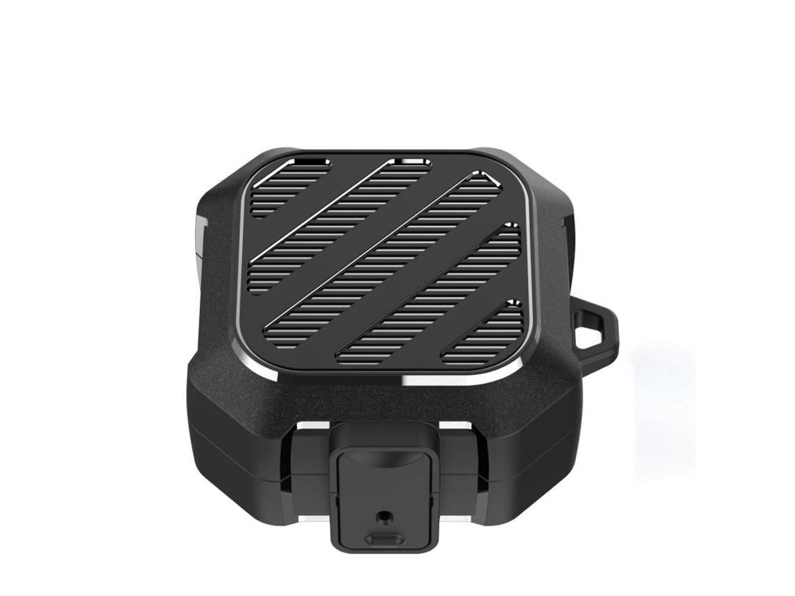 Capa Protetora Halinuia Fibra Carbono Modelo Bg4 (compatível Galaxy Buds4/4 Pro, Anti-impacto Com Gancho Mala)