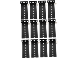Conjunto De 12 Suportes Deslizantes Para Teclado, Para Montagem Em Trilho De Gaveta