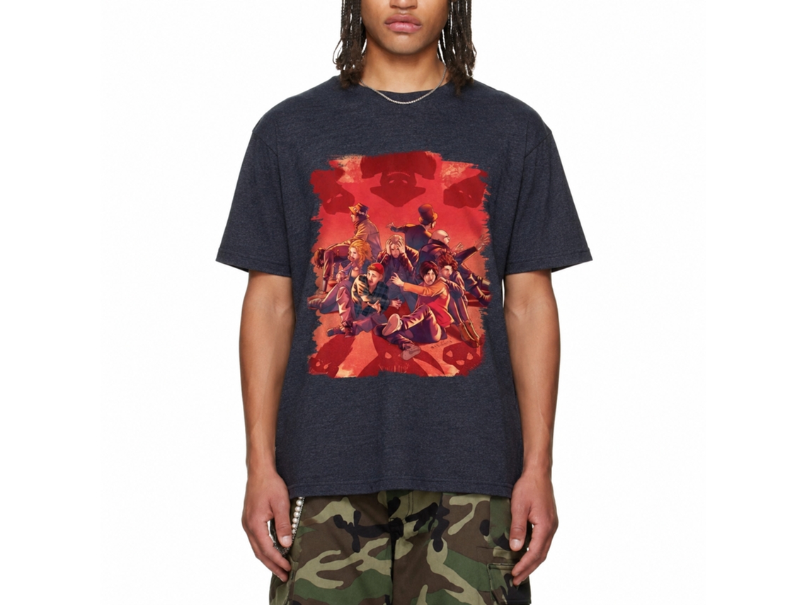 Rockinstone Bill And Ted Shadows Heather Navy Adult T-shirt Size:xxl