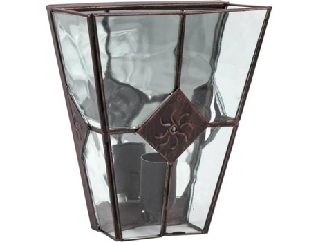 Aplique de Parede  Estepa (Máx. 60W - Vidro, Metal - Cobre)