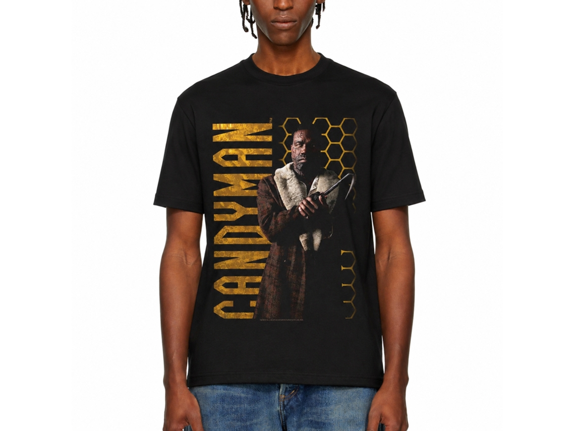 Rockinstone Candyman Honeycomb Black Adult T-shirt Size:l